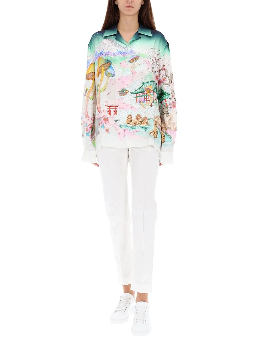 Casablanca Print Shirt Flower