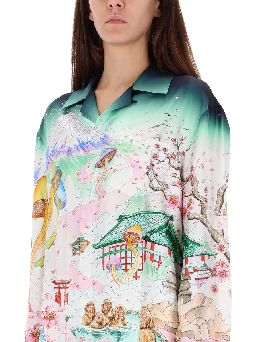 Casablanca Print Shirt Flower