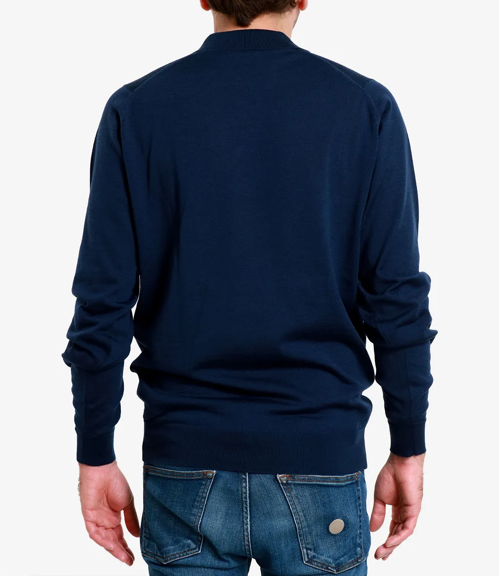 John Smedley Long Sleeve Polo Shirt
