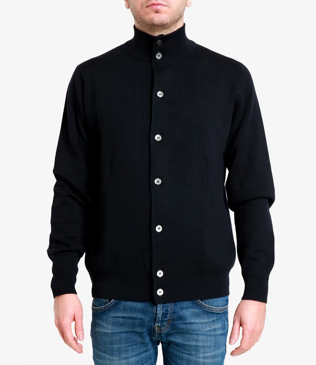 Filippo De Laurentis High Collar Cardigan