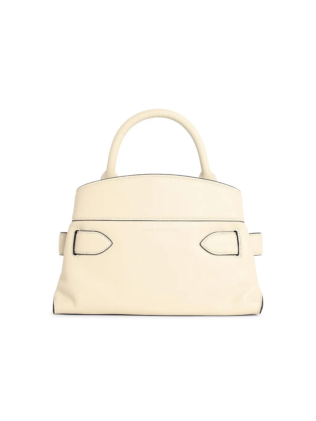 The Small Satchel White Leather Bag