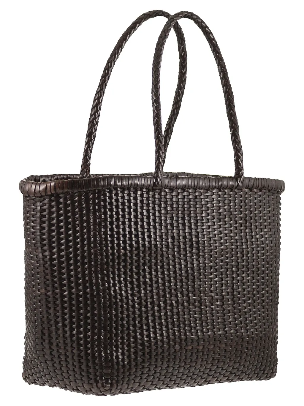 Dragon Weave Braided Leather Bag L
