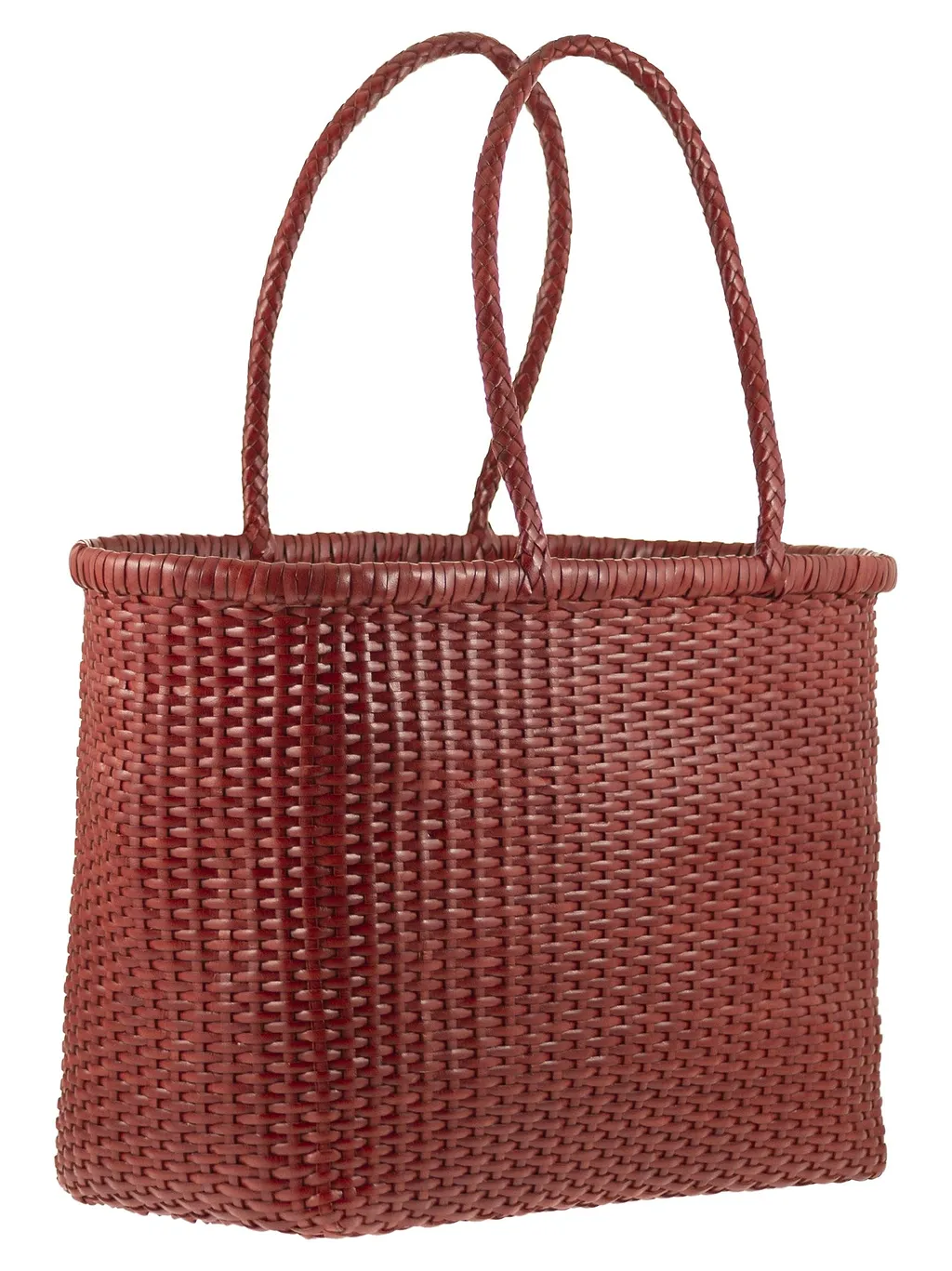 Dragon Weave Braided Leather Bag L