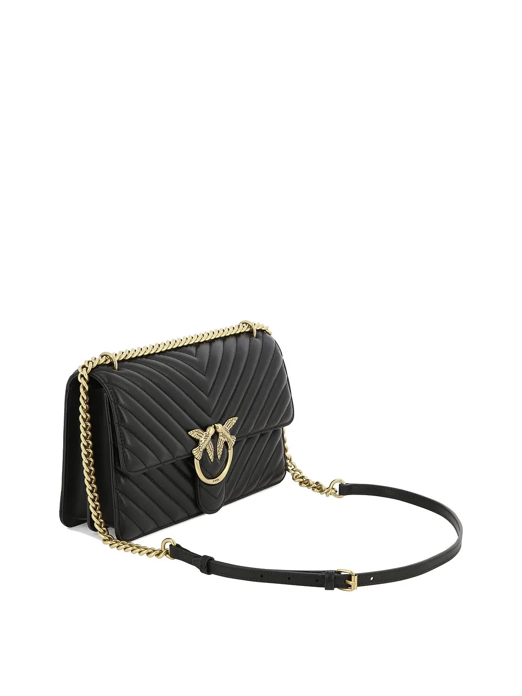 Pinko Classic Love One Chevron Shoulder Bag