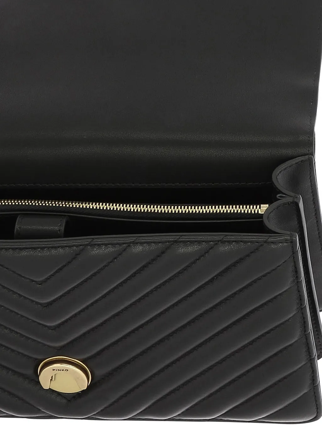 Pinko Classic Love One Chevron Shoulder Bag