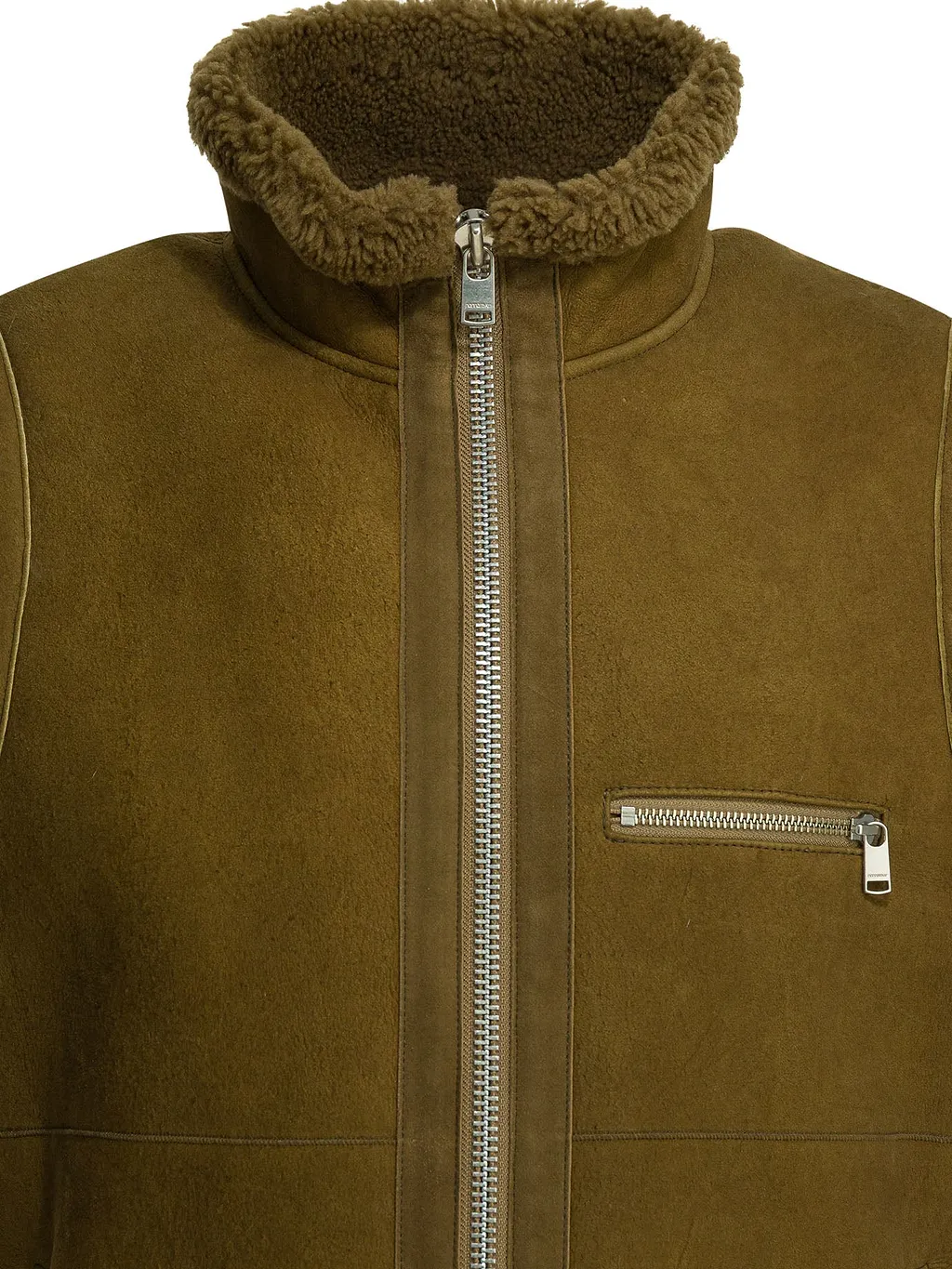 Shearling Sleeveless Jacket