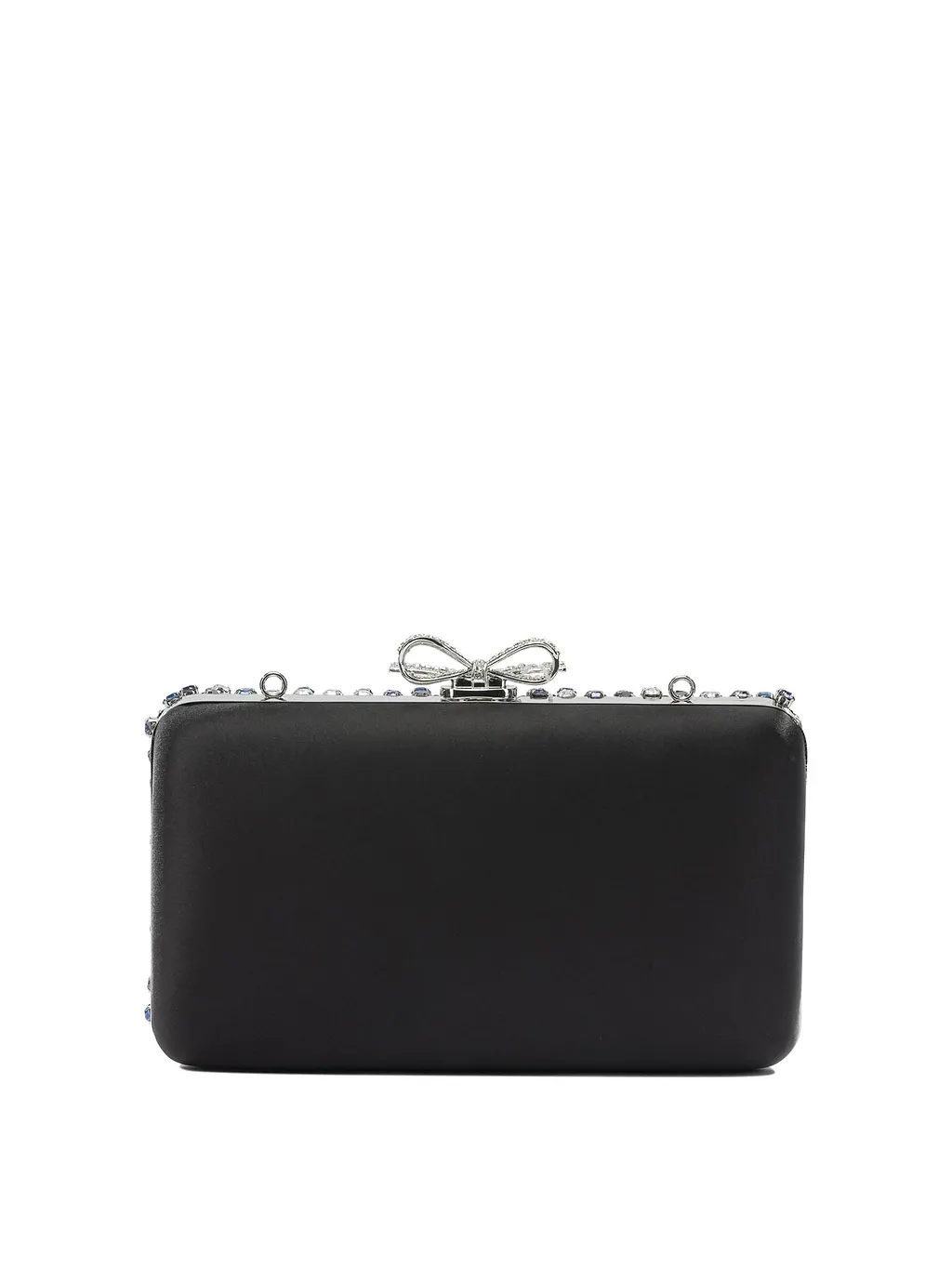 Multi Crystal Knit Clutch Bag