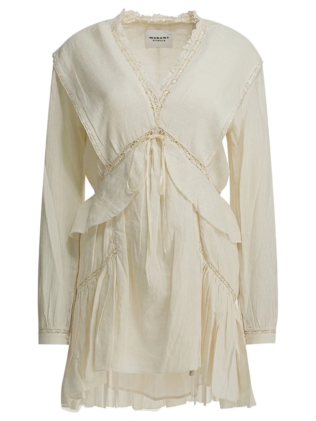 Marant ÉToile Cotton And Linen Short Dress Damya