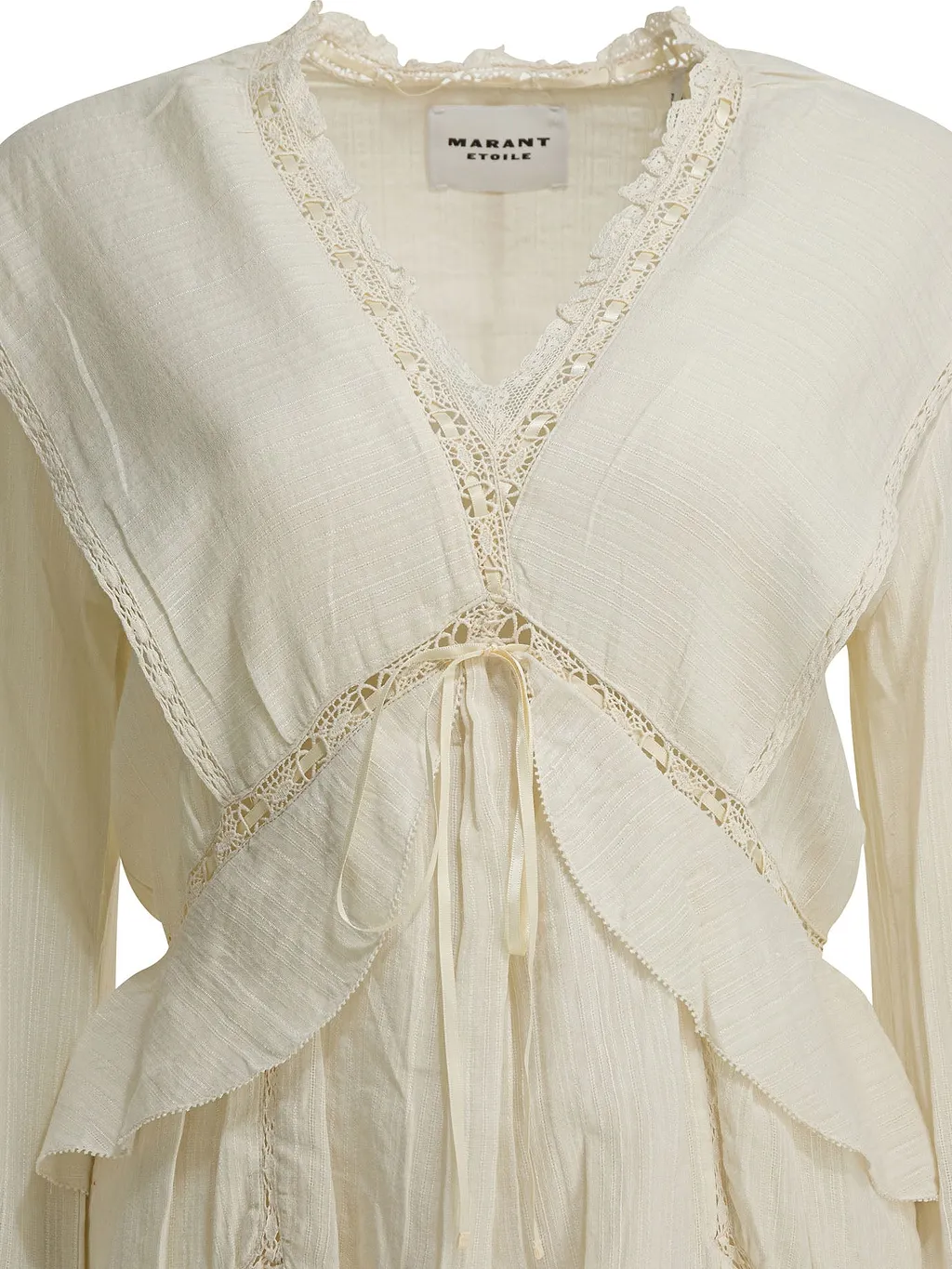 Marant ÉToile Cotton And Linen Short Dress Damya