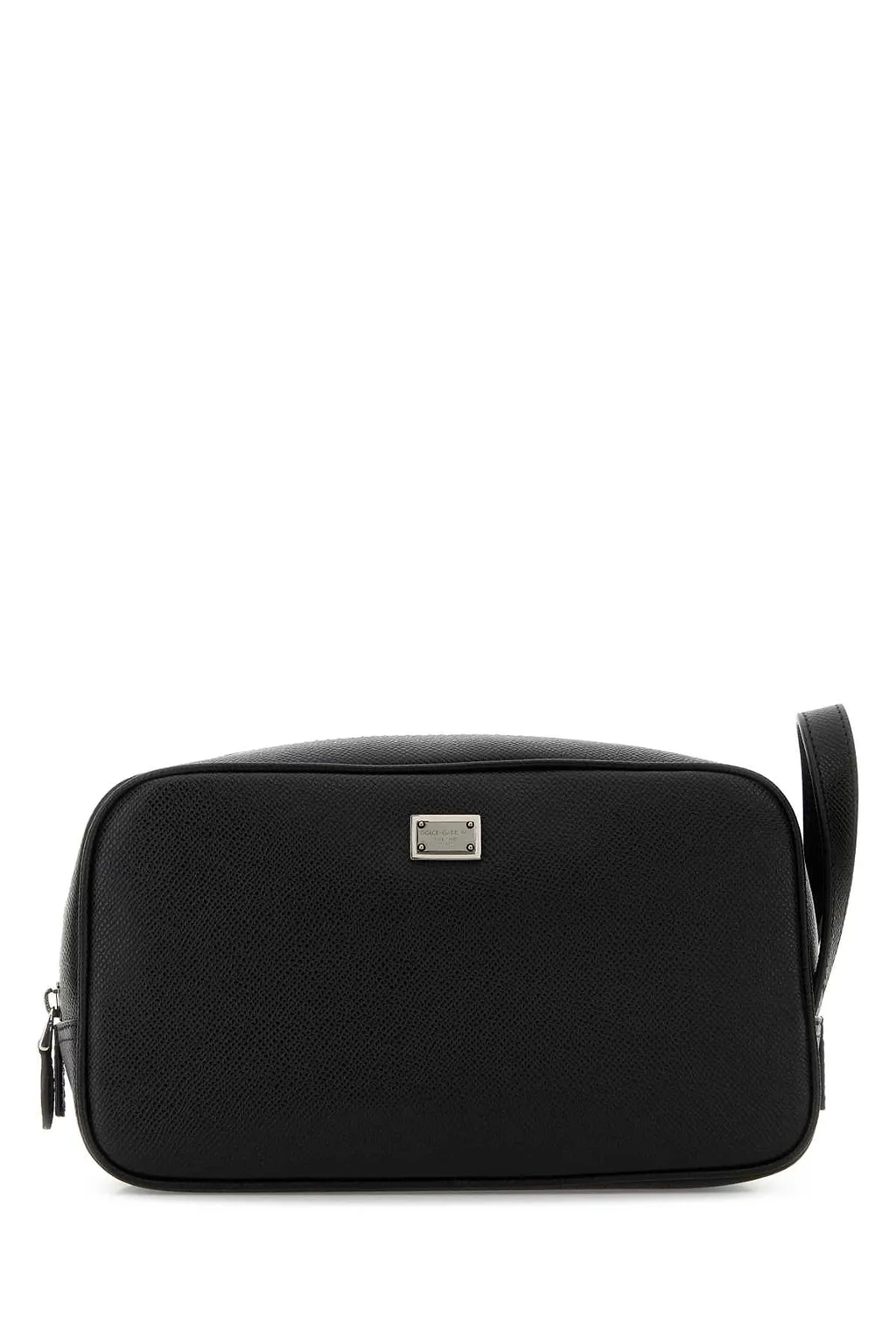 Dolce & Gabbana Black Leather Beauty Case