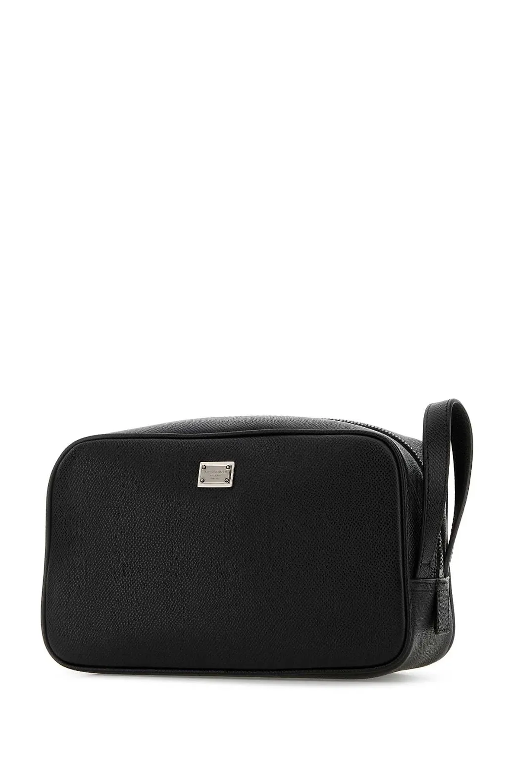 Dolce & Gabbana Black Leather Beauty Case