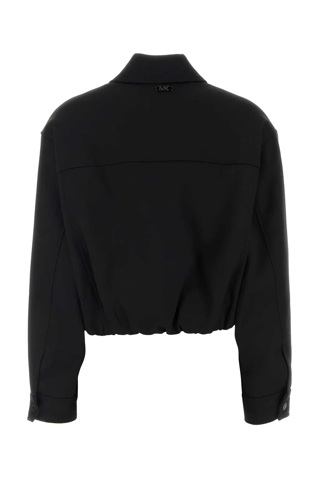 Michael By Michael Kors Black Twill Bomber Jacket