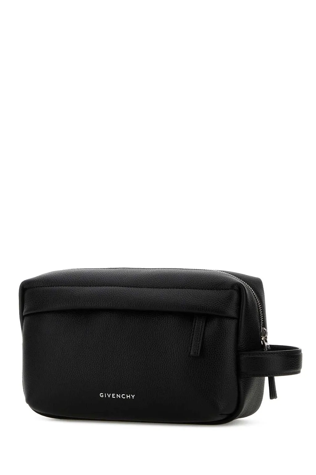 Black Leather U Backpack Beauty Case