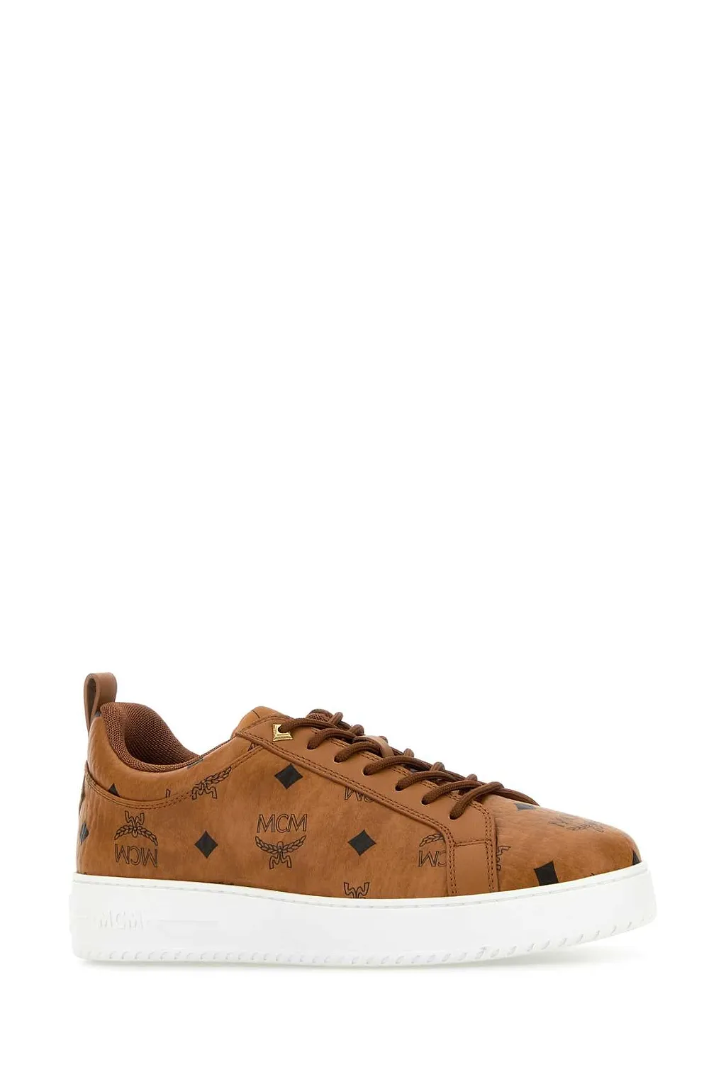 Mcm Printed Canvas Sneakers