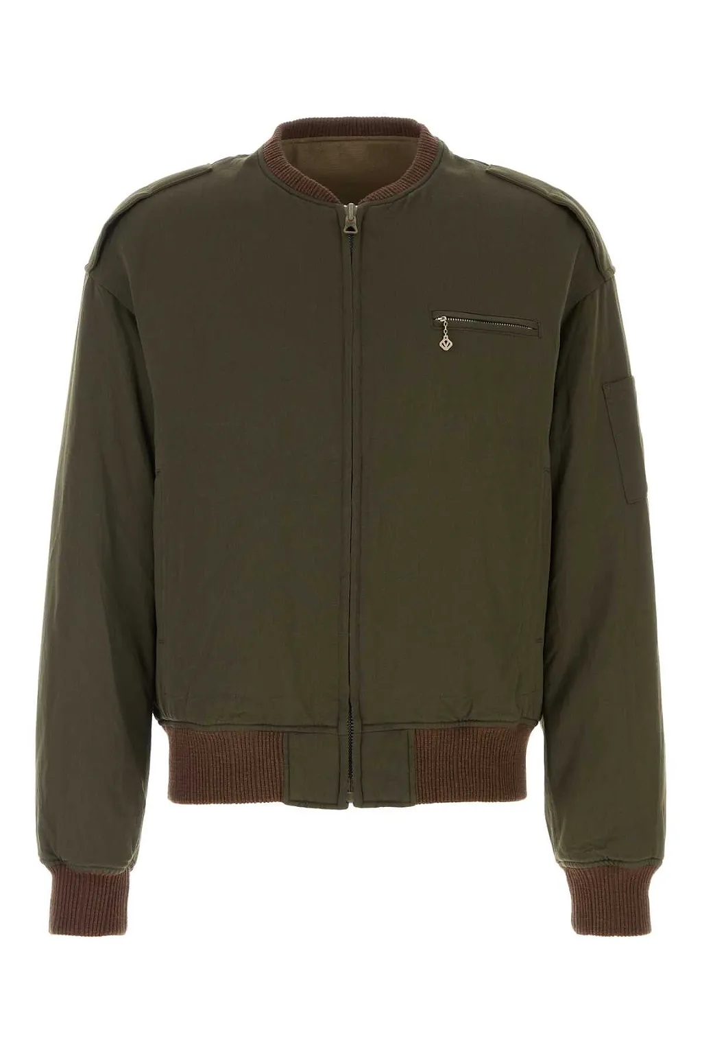 Visvim Olive Green Wool Blend Gunner Down Jacket
