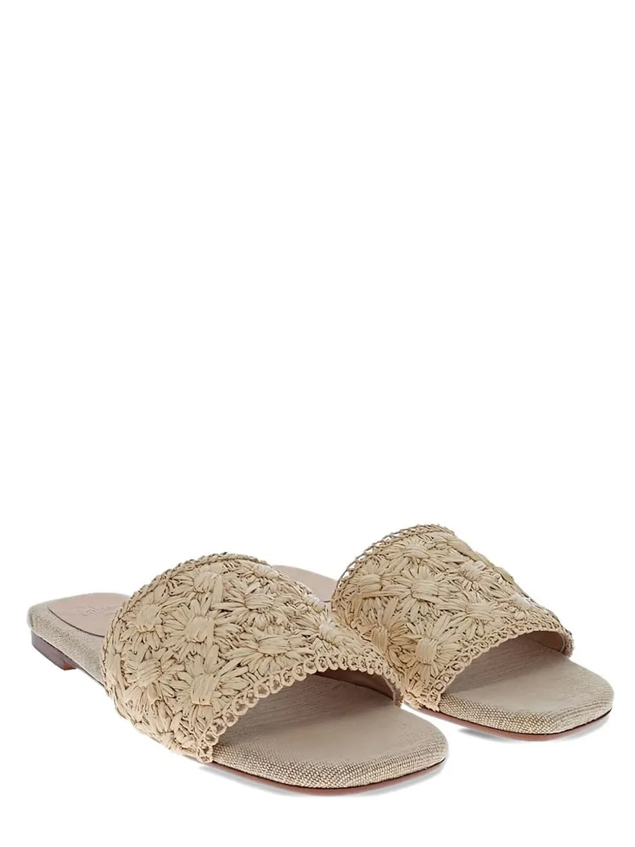 Castaner Raffia Slides