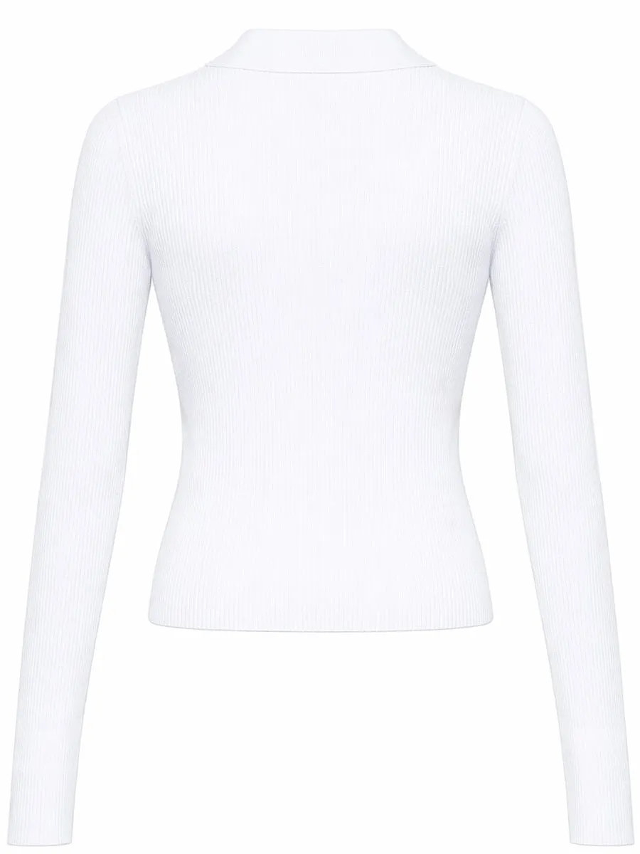 Michael By Michael Kors Long Sleeved Polo Shirt