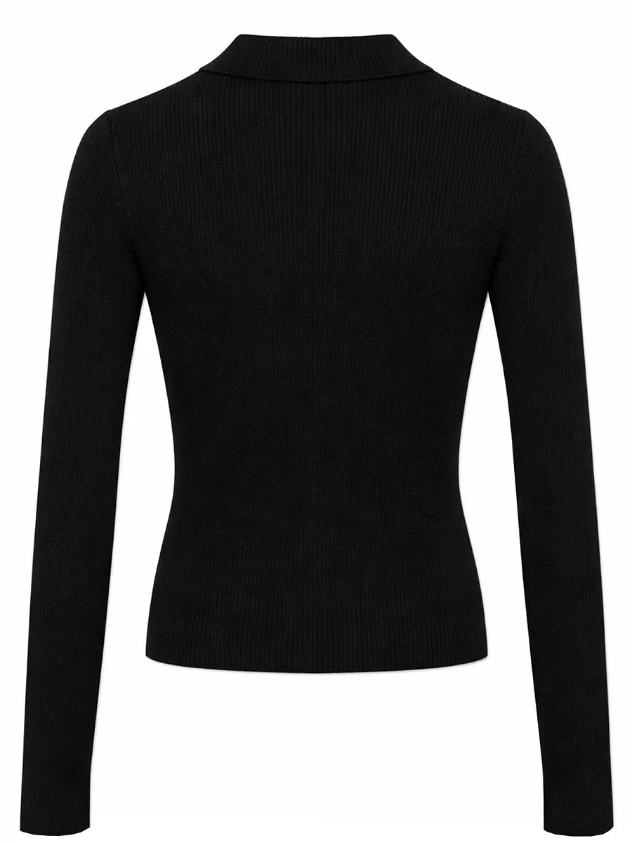 Michael By Michael Kors Long Sleeved Polo Shirt