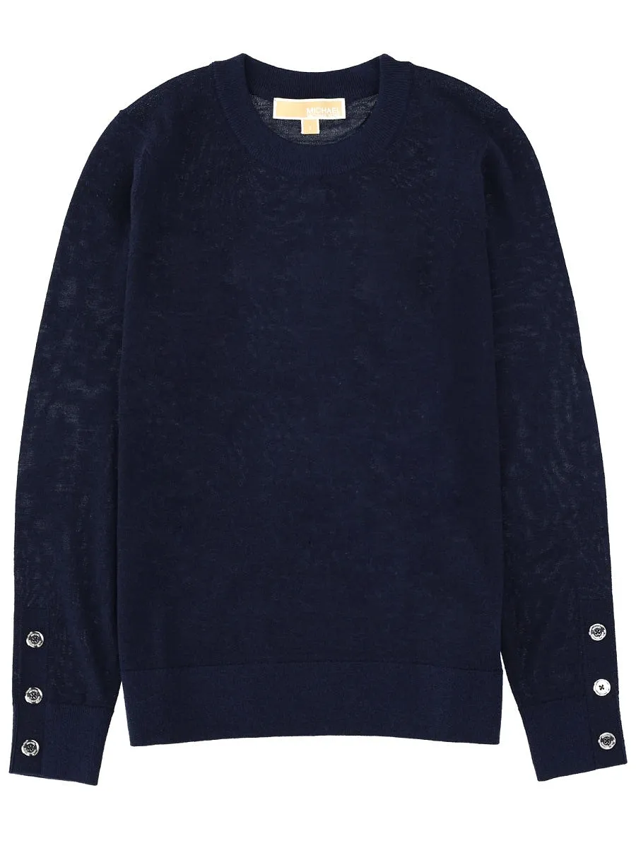 Michael By Michael Kors Wool Jersey Sweater