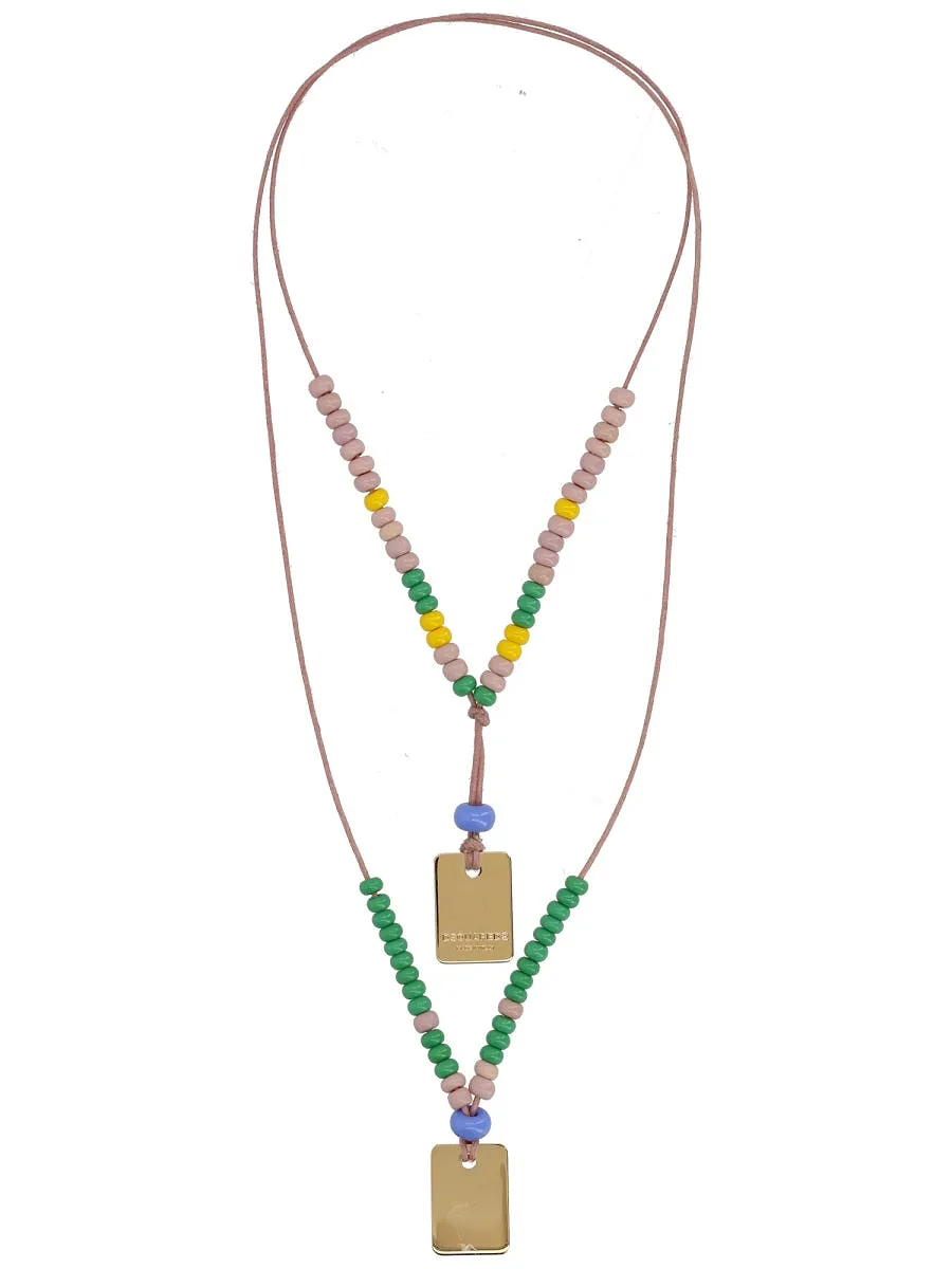 Dsquared Necklace With Logo Plaques
