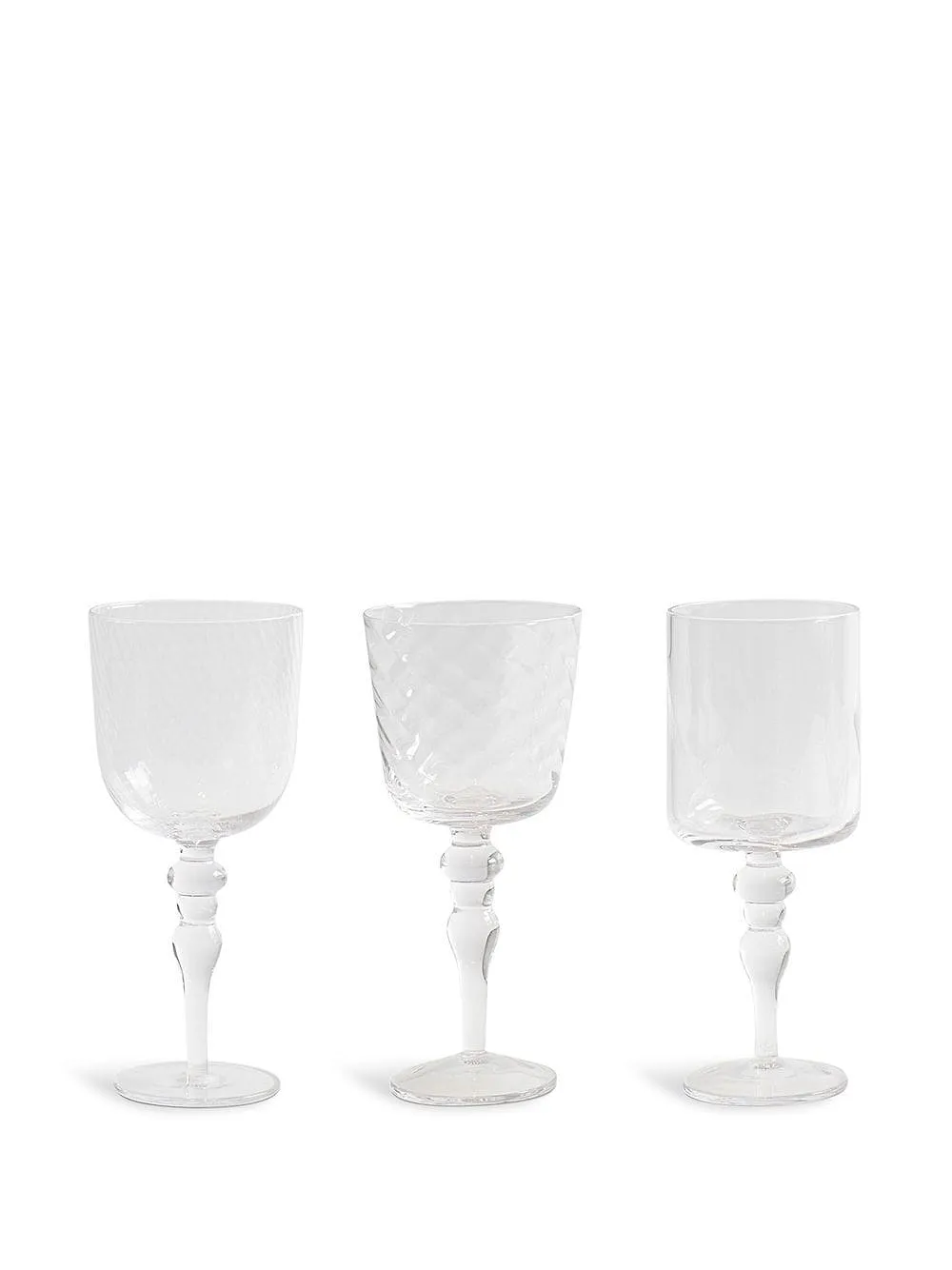 Bitossi Home Set 6 Calici Texture Trasparenti