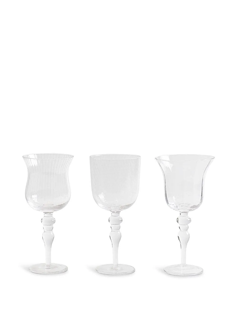Bitossi Home Set 6 Calici Texture Trasparenti