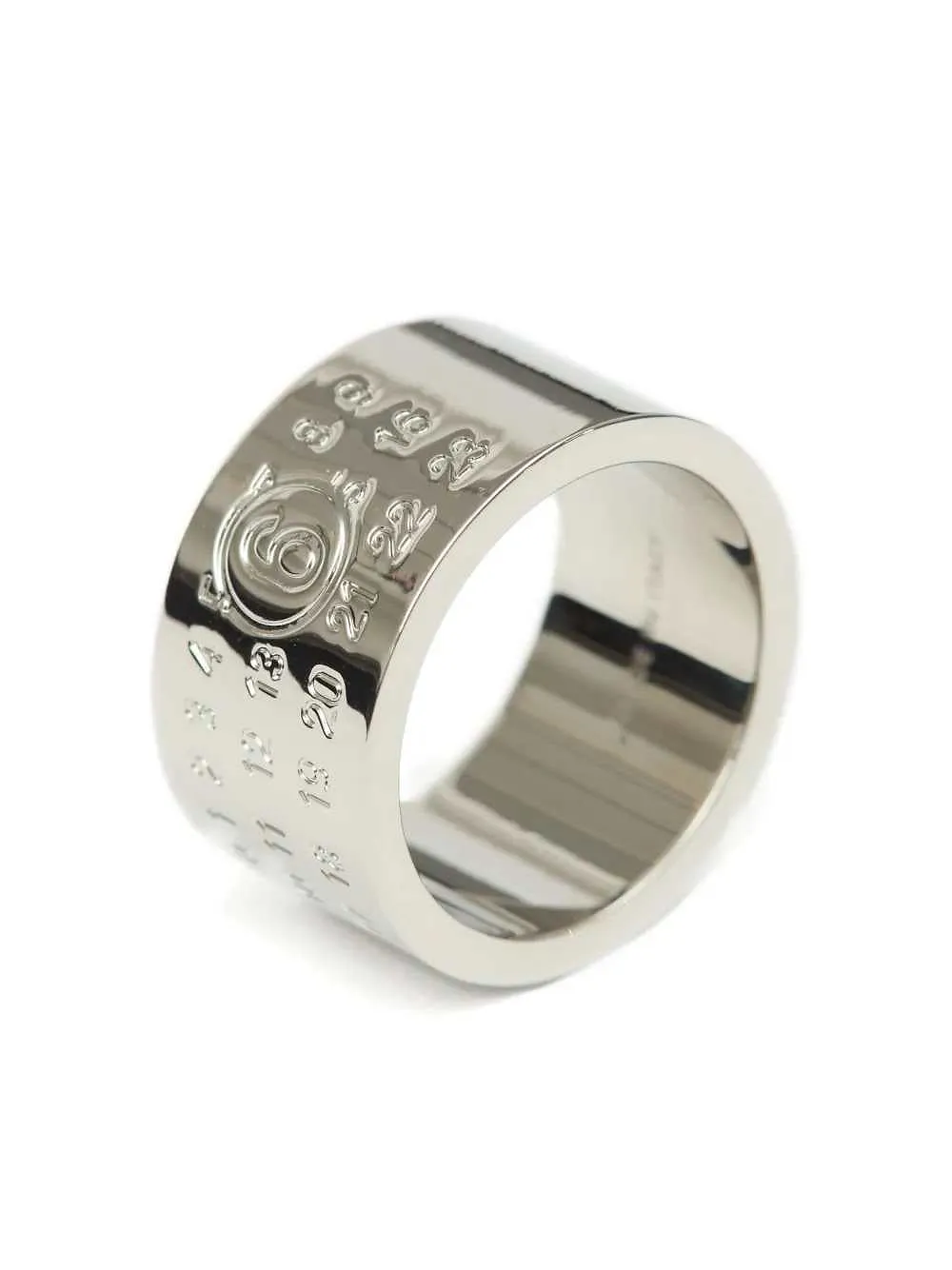 Mm6 Maison Margiela Minimal Ring With 4Mm Logo