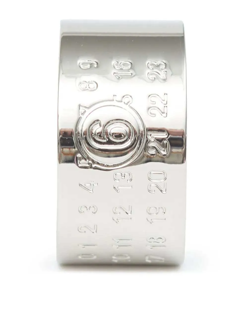 Mm6 Maison Margiela Minimal Ring With 4Mm Logo