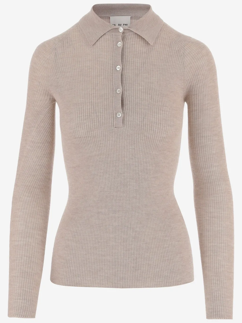 Cashmere And Silk Knitted Polo Shirt