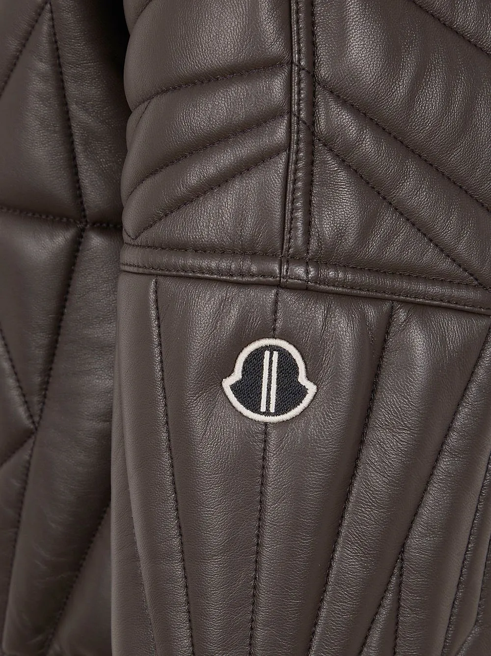 Moncler X Rick Owens Leather Bomber Jacket