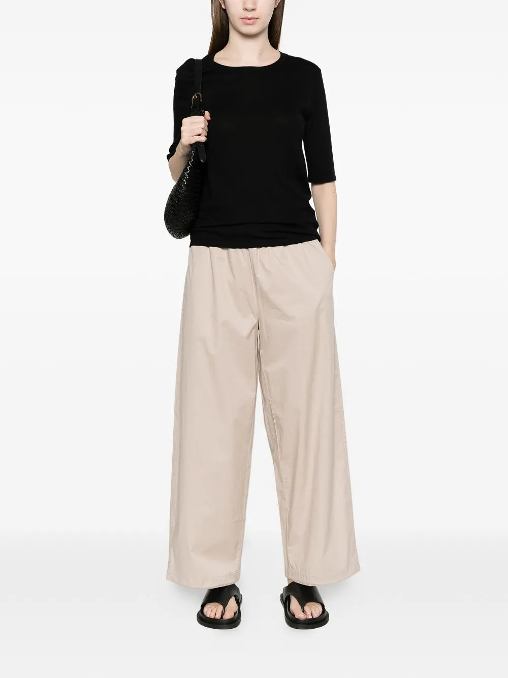 Soft Goat Black Short Sleeve Sweater