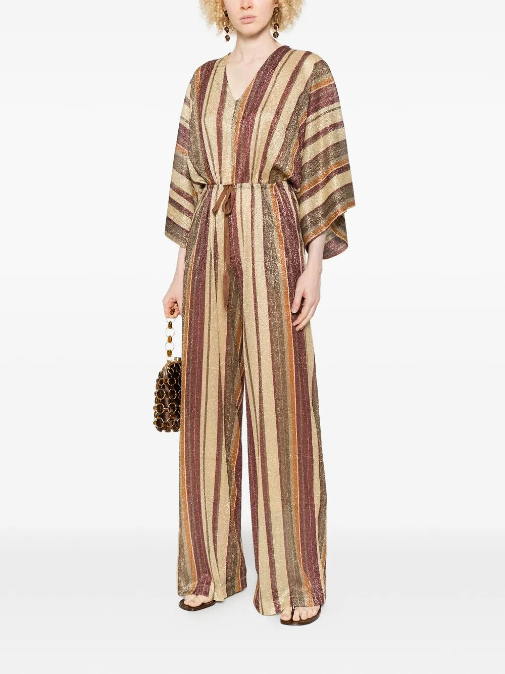 Striped Long Jumpsuit
