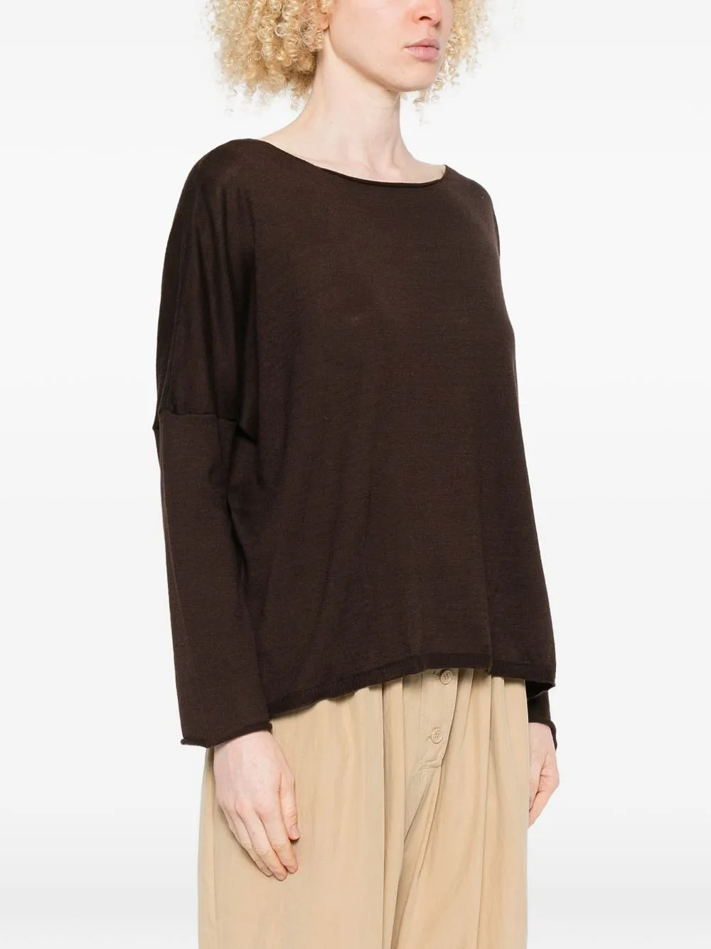 Beyou Cashmere And Cotton Blend Sweater