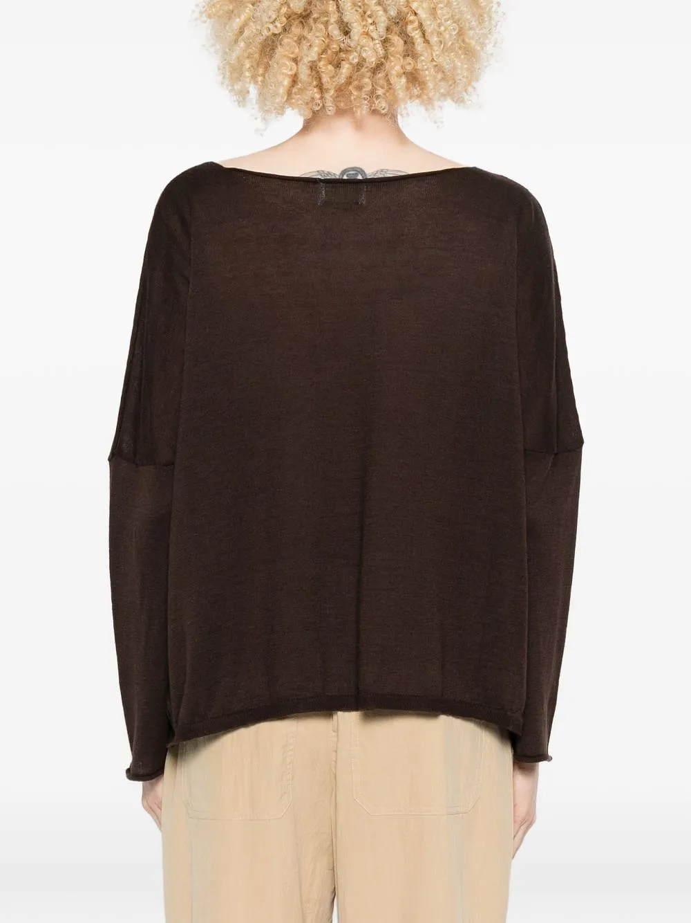 Beyou Cashmere And Cotton Blend Sweater