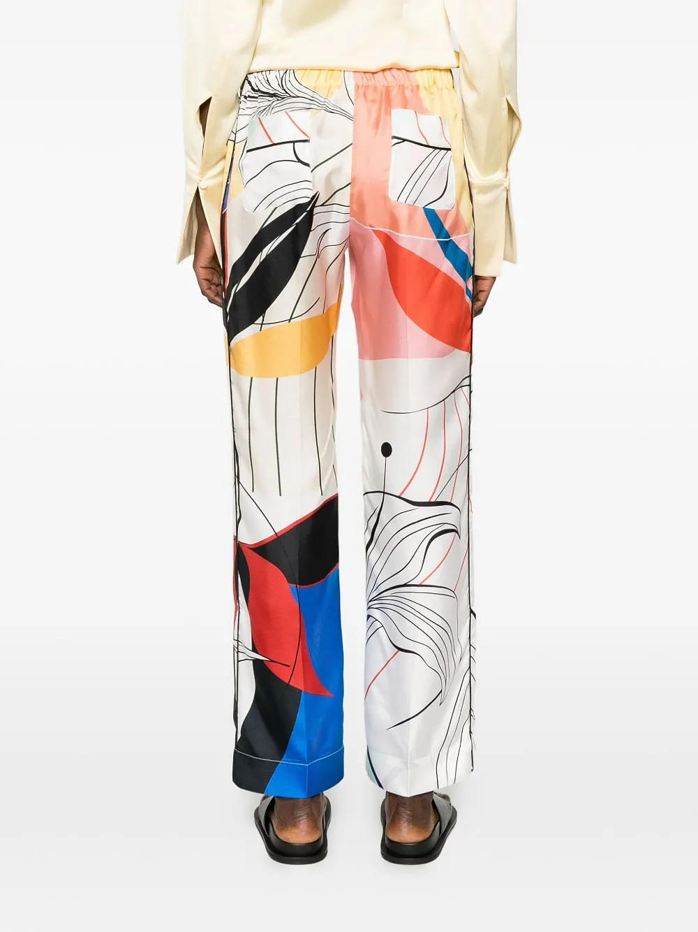 Printed Silk Trousers