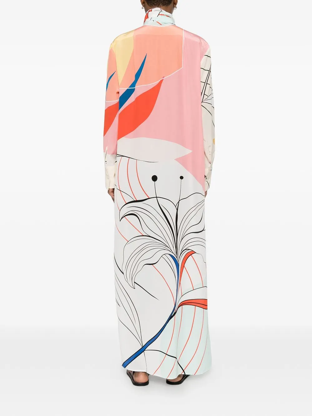 Printed Silk Dress