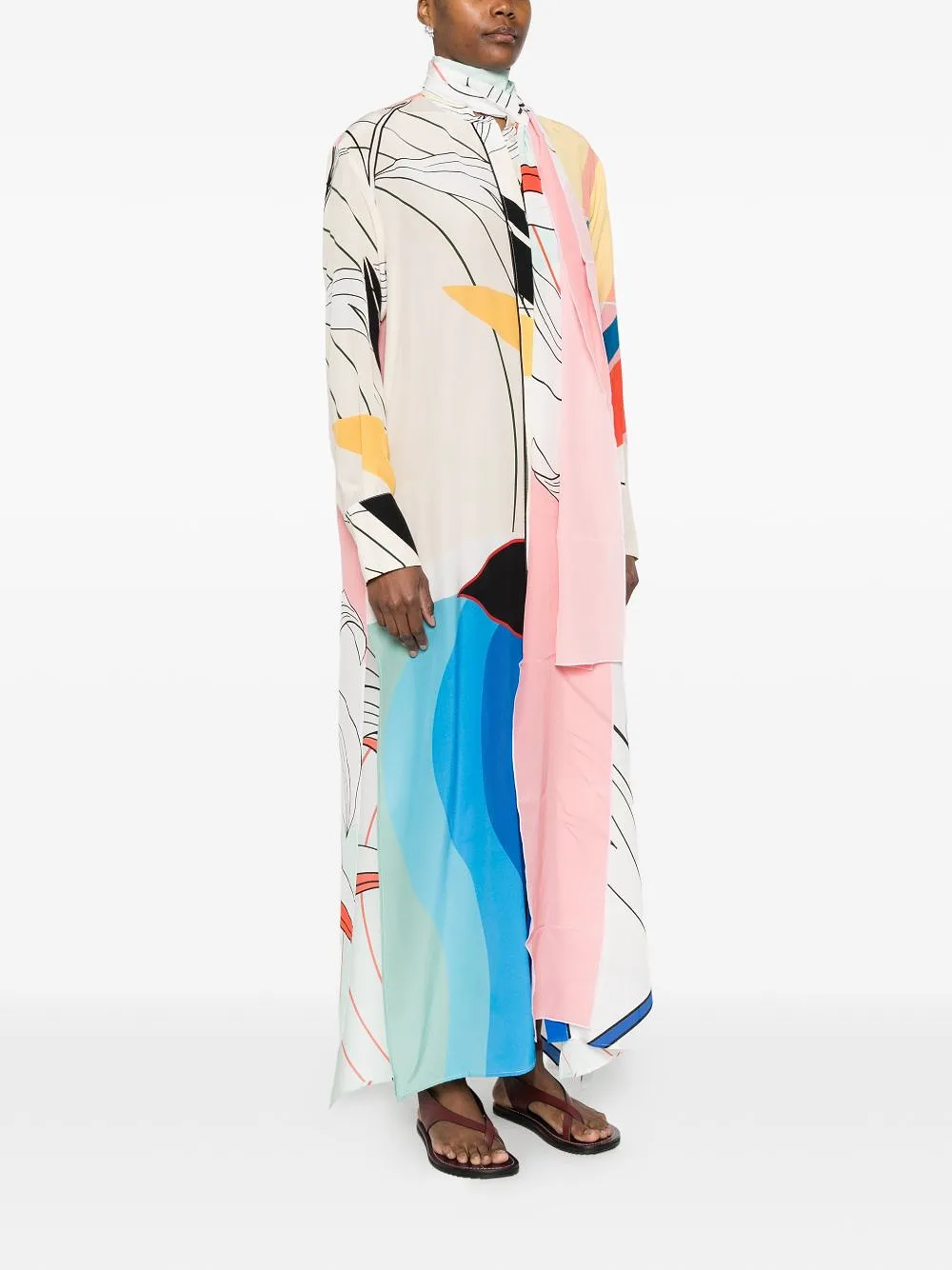 Printed Silk Dress