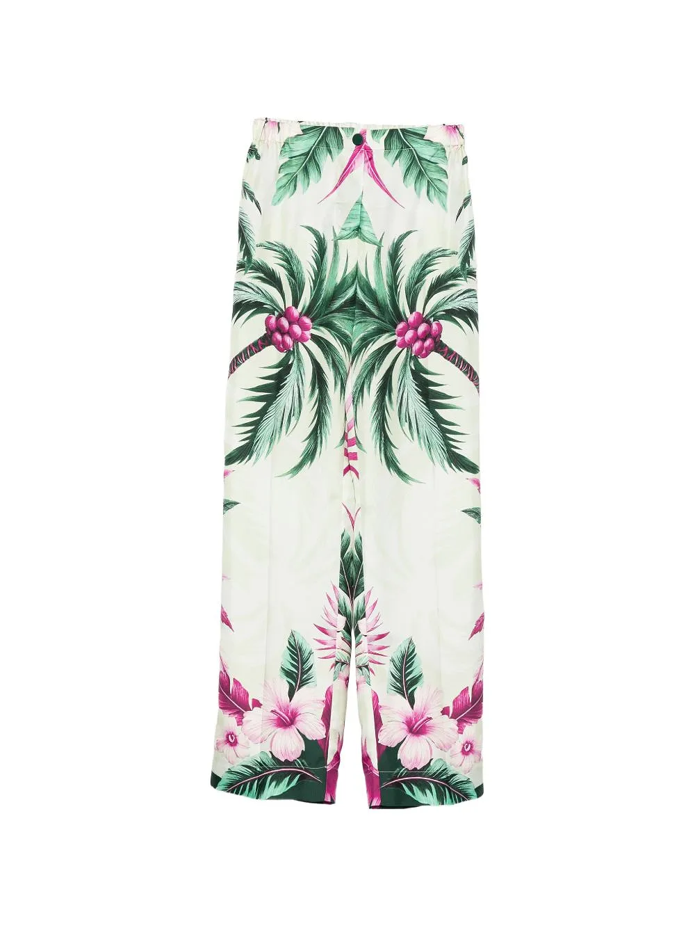 Printed Silk Trousers