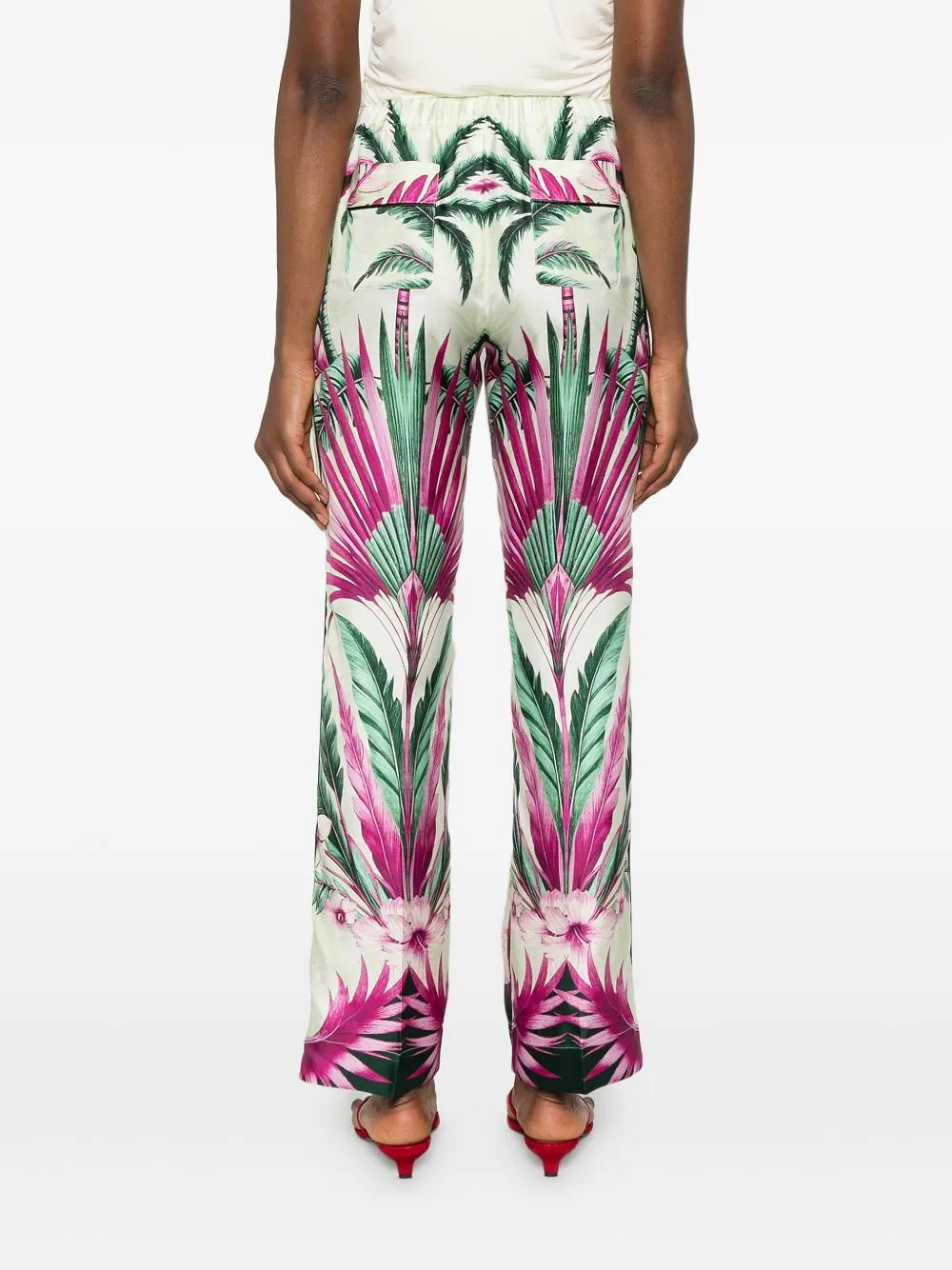 Printed Silk Trousers