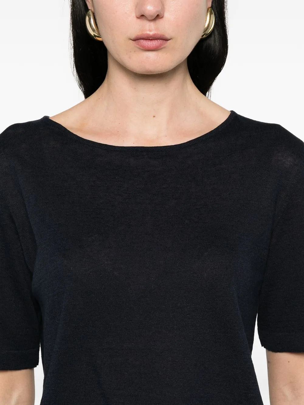 Base Linen And Cotton Blend Sweater