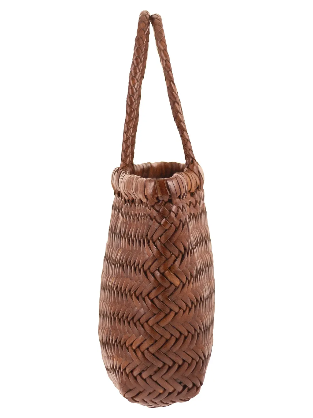 Dragon Gora Woven Leather Handbag