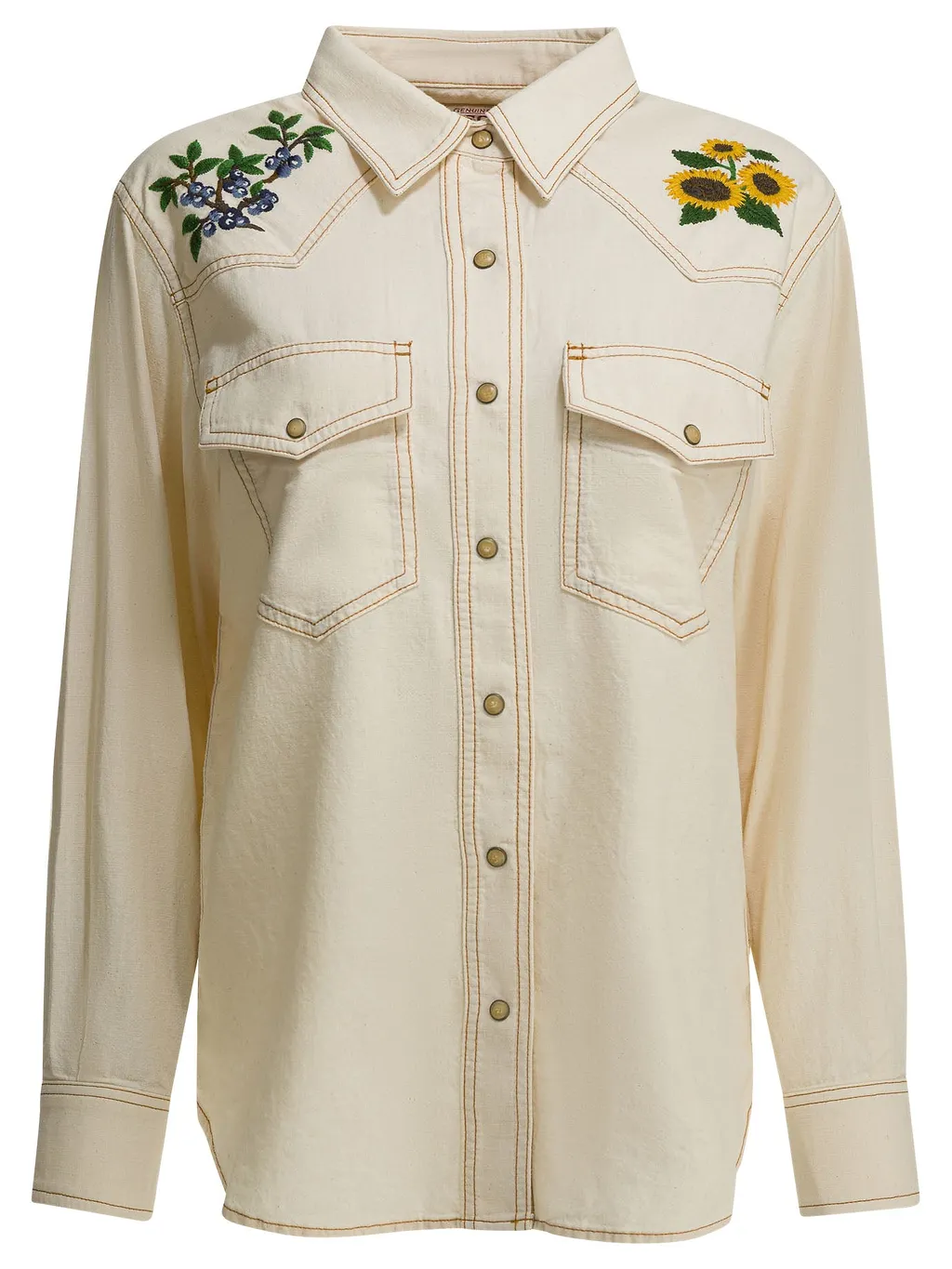 Embroidered Western Casual Shirt