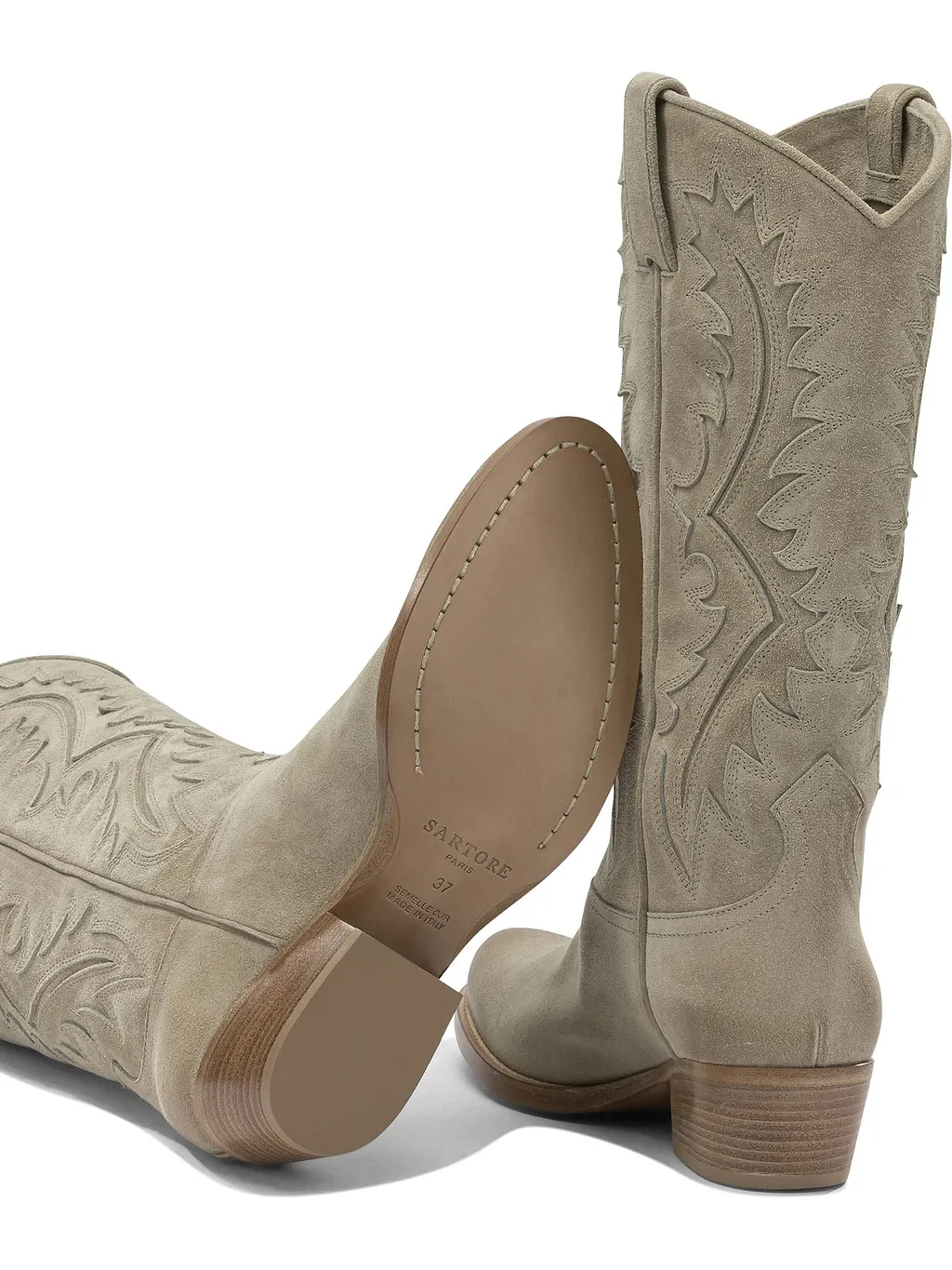 Sartore Leather Cowboy Boots