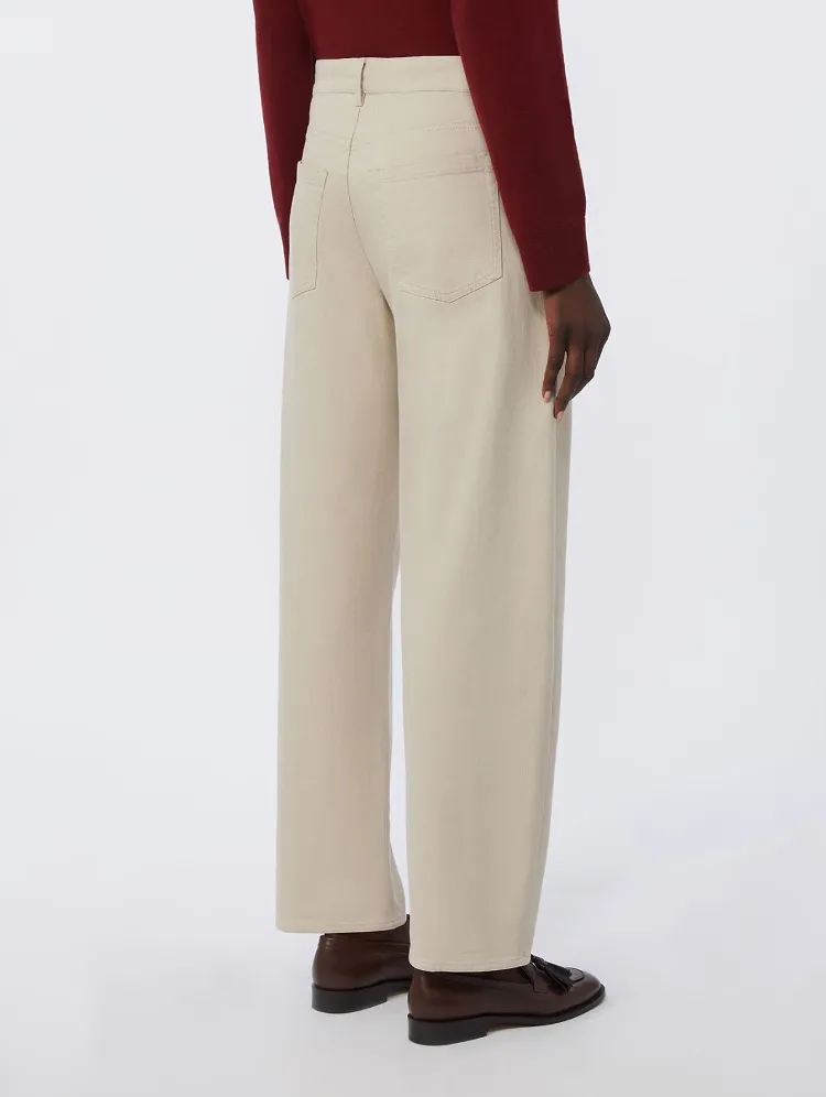 Max Mara S Cotton Elastane Trousers