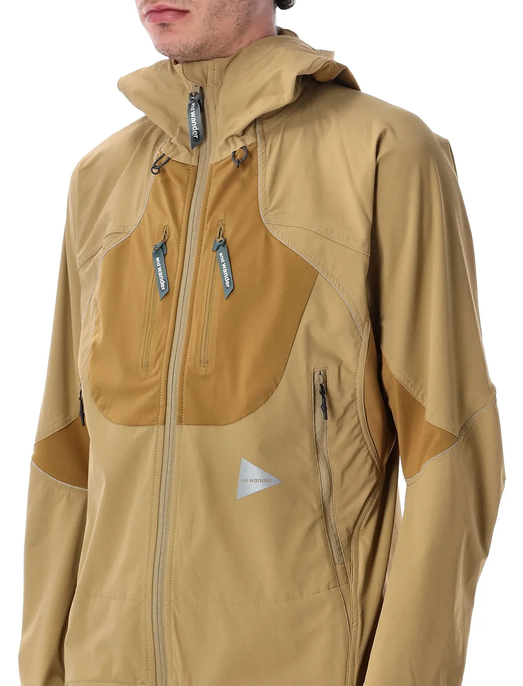 And Wander Technical Jacket Beige