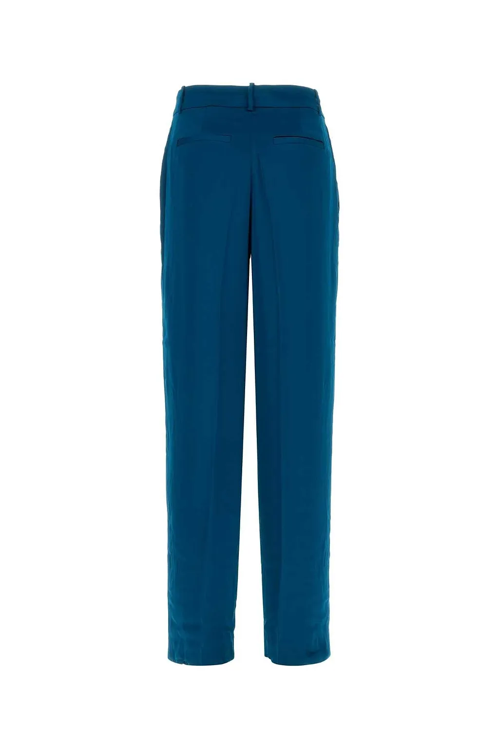 Michael By Michael Kors Blue Satin Pant