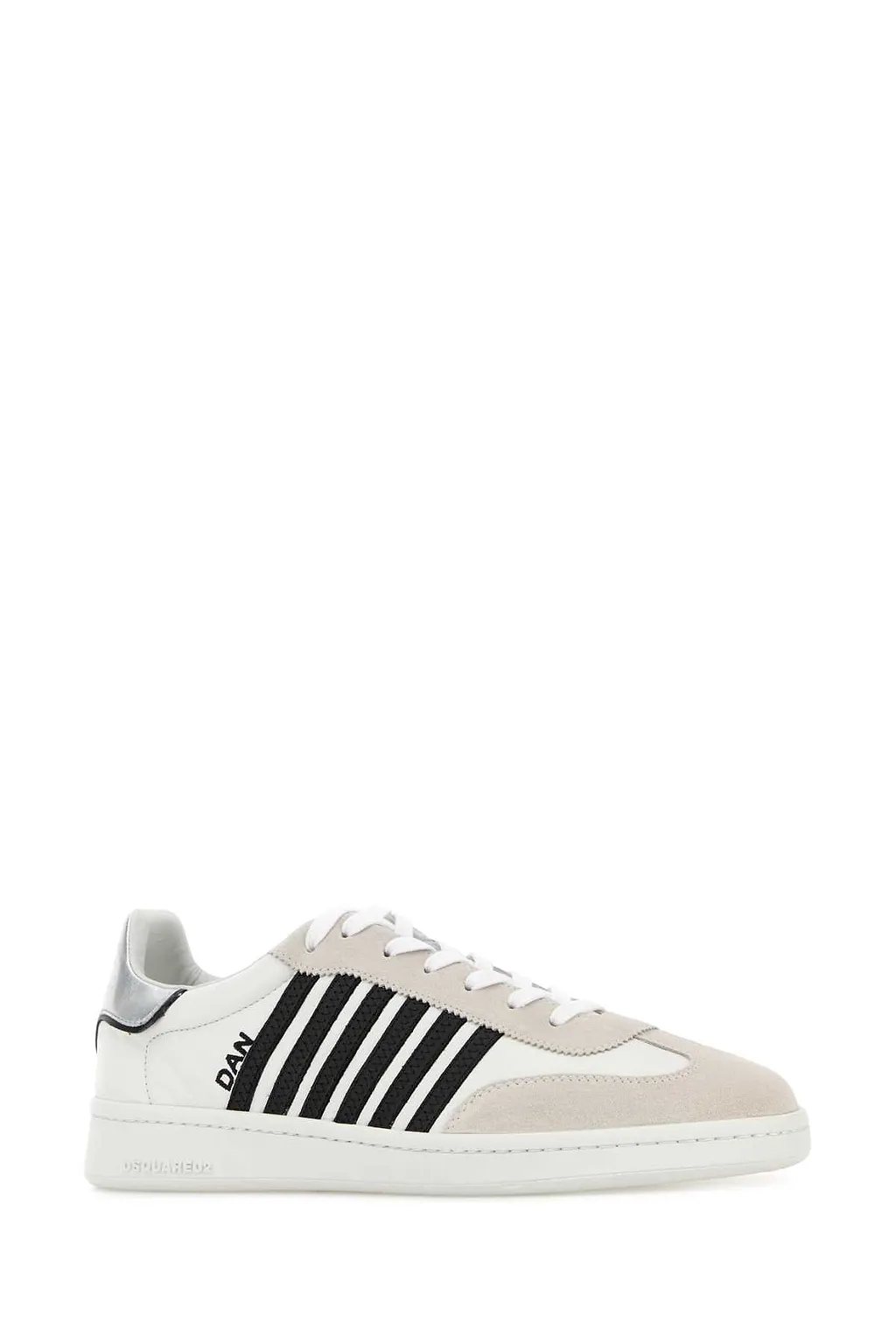 Dsquared White Nappa Leather Boxer Sneakers