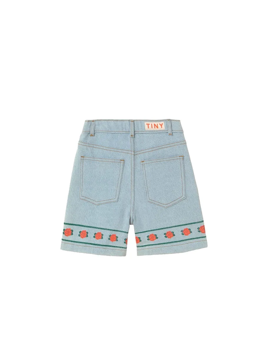 Tinycottons Bermuda Denim Roses