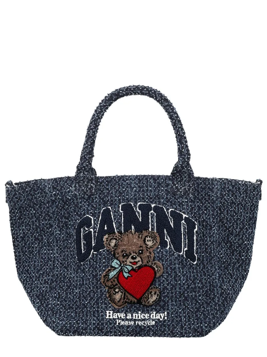 Ganni Tote Bag With Logo