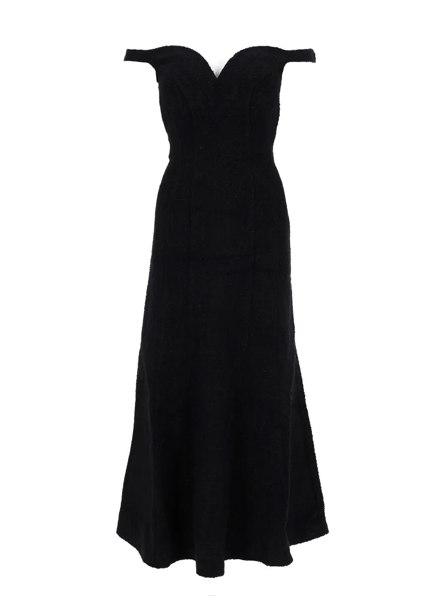 Self Portrait Boucle Midi Dress